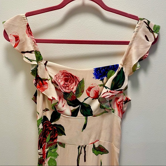 AFRM Haidee ruffle midi dress (worn once) - Picture 3 of 7